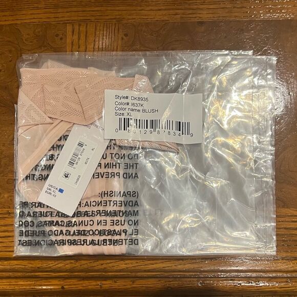 DKNY Stretch Thongs - Black & Pink (Set of 2) - Picture 5 of 6